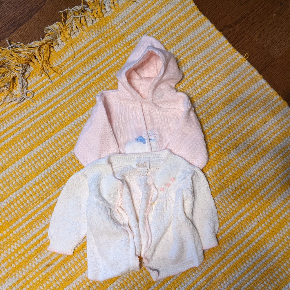 Vintage baby sweaters